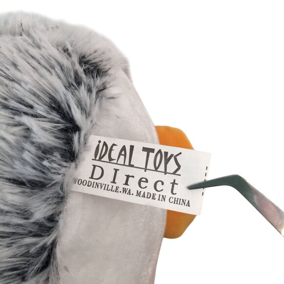 Ideal Toys Penguin Plush 14" Stuffed Animal Toy Frosted Fur Winking Eye - Picture 5 of 6